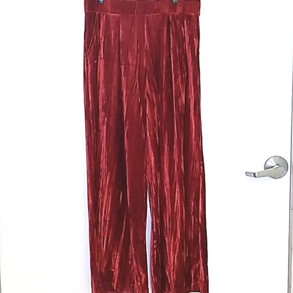 A New Day small velvety dark rust pants NWOT